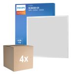 Flerpack 4x Philips LED Panel Ledinaire RC065B 28W 3400lm - 840 Kallvit | 60x60cm - UGR <19