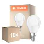 Flerpack 10x Ledvance Classic LED E14 Päron Matt 4.9W 470lm - 827 Extra Varm Vit | Dimbar - Ersättare 40W