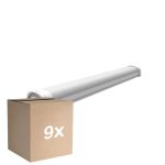 Flerpack 9x Noxion LED Allmänbruksarmatur Vattentät Ecowhite V3.0 20W 2600lm - 830-865 CCT | 60cm